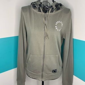 Olive green PINK jacket with black detailing